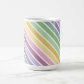 MUG RAYURES DE PÂQUES JAUNE VERT ROSE VIOLET (Centre)