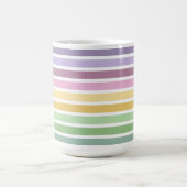 MUG RAYURES DE PÂQUES JAUNE VERT ROSE VIOLET (Centre)