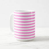 MUG RAYURES DE PÂQUES ROSE ET BLANC (Devant gauche)