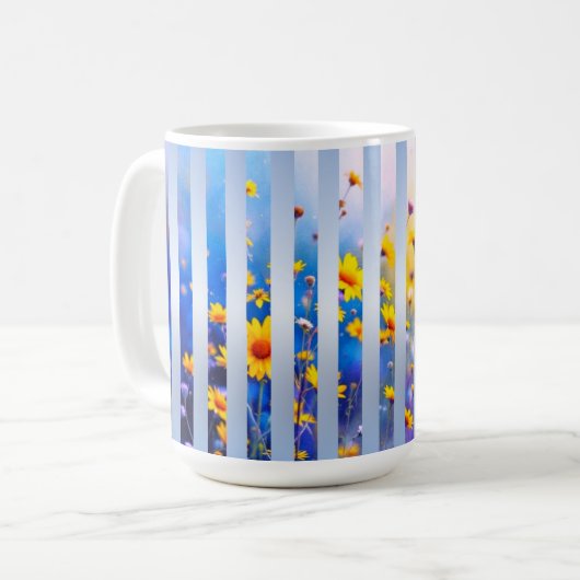 Mug Rayures de reflets au lever du soleil (Devant gauche)