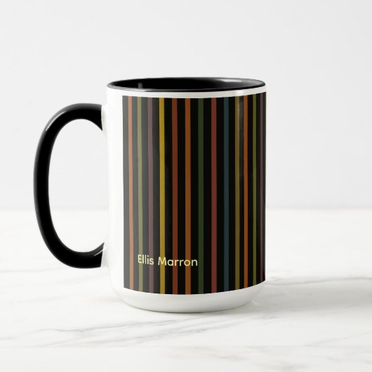Mug Rayures de ruban ternes (Gauche)