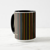 Mug Rayures de ruban ternes (Devant gauche)
