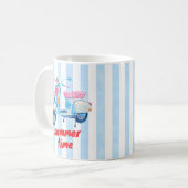 Mug Rayures de scooter d'été rétro Dopamine (Devant gauche)