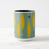 Mug Rayures de Starbursts d'ovales de la moitié du (Centre)