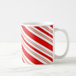 Mug Rayures de sucre de canne de Noël
