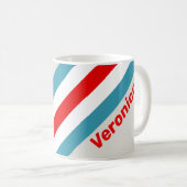 Mug Rayures de Thunderbird avec Nom (Devant droit)