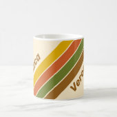 Mug Rayures de Trèfle au Lever du Soleil avec Nom (Centre)