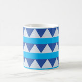 Mug Rayures de triangle modernes (Centre)