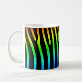 Mug Rayures de zèbre arc-en-ciel (Gauche)