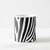 Mug Rayures de zèbre noir et blanc (Centre)