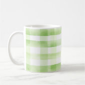 Mug Rayures écossaises vert pomme (Gauche)