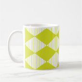 Mug Rayures géométriques de diamant vert (Gauche)