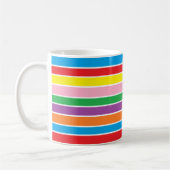 Mug Rayures horizontales arc-en-ciel (Gauche)