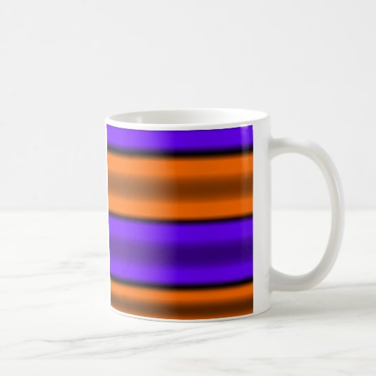 Mug Rayures horizontales oranges et pourpres (Droite)