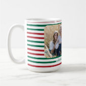 Mug Rayures horizontales rouges et vertes Photo classi (Gauche)
