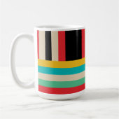 Mug Rayures Horizontales Verticales Multicolores (Gauche)