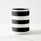 Mug Rayures irrégulières - Noir et Blanc (Centre)