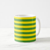 Mug Rayures jaune et verte (Devant droit)