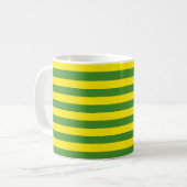 Mug Rayures jaune et verte (Devant gauche)