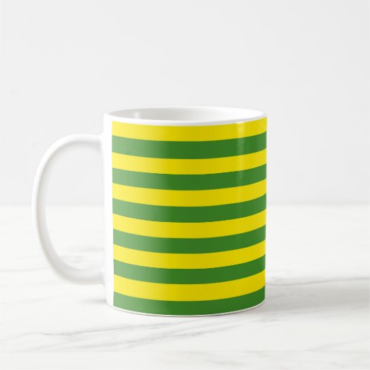 Mug Rayures jaune et verte (Gauche)