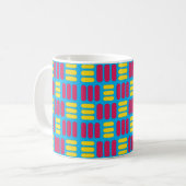Mug Rayures Jaune Rose (Devant gauche)