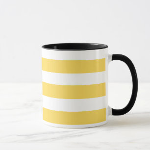 Mug Rayures jaunes et blanches de transat