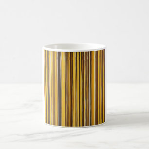 Mug Rayures jaunes, ocre, marron