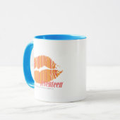 Mug Rayures minces oranges (Devant gauche)