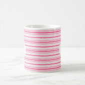 Mug Rayures minimalistes monogrammes rétro (Centre)