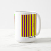 Mug Rayures Modèles Abstraites de quatre photos (Devant droit)
