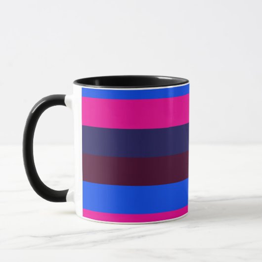 Mug Rayures néon de minuit (Gauche)