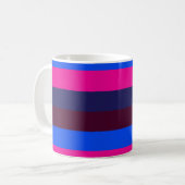 Mug Rayures néon de minuit (Devant gauche)