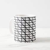 Mug Rayures Noir et Blanc Rayures (Devant gauche)