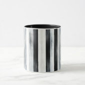 Mug Rayures Noir Gris Blanc (Centre)