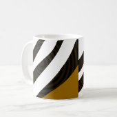 Mug Rayures Noir Marron Blanc (Devant gauche)