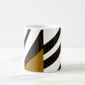 Mug Rayures Noir Marron Blanc (Centre)