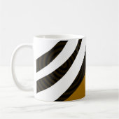 Mug Rayures Noir Marron Blanc (Gauche)