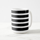 Mug Rayures noires et blanches (Devant droit)