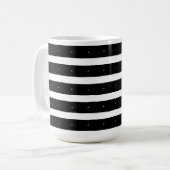 Mug Rayures noires et blanches (Devant gauche)