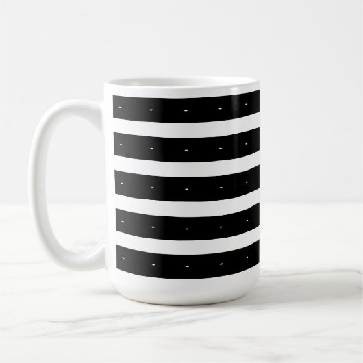 Mug Rayures noires et blanches (Gauche)