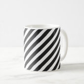 Mug Rayures noires et blanches (Devant droit)