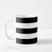 Mug Rayures noires et blanches horizontales (Gauche)