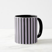 Mug Rayures noires violettes (Devant droit)