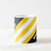 Mug Rayures Nostalgiques Bumblebee avec Nom (Centre)