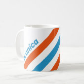 Mug Rayures Nostalgiques d'Été avec Nom (Devant gauche)
