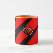 MUG RAYURES ORANGE ET NOIR (Centre)