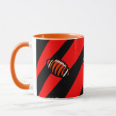MUG RAYURES ORANGE ET NOIR (Gauche)
