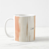 Mug Rayures orange pêche crème (Gauche)
