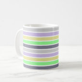 Mug Rayures pastel et blanc (Devant gauche)