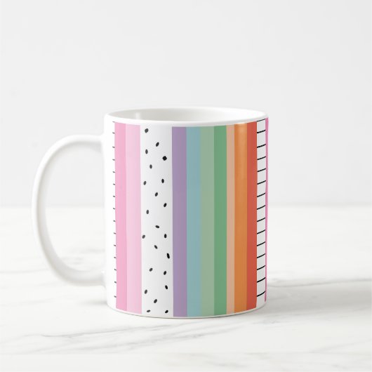 Mug Rayures Pop Whimsical (Gauche)
